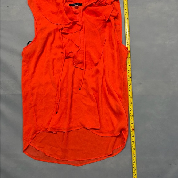 Tommy Hilfiger Vibrant Red Ruffle Blouse - Picture 2 of 6
